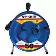 Удлинители STEKKER PRF02-41-50, серия Professional, цвет черный, длина 50 м, количество розеток 4, л 39297 STEKKER