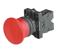 Кнопка грибок "СТОП" с фиксацией и поворотом красная IP65 ф40мм BV1-CS542 ELVERT