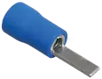 Наконечник плоский штыревой изолированный НпИш 1,5-2,5 синий (100шт) UNL30-L19-A19 IEK/ИЭК
