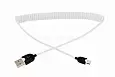 USB кабель универсальный microUSB шнур витой 1 м белый REXANT 18-4301 REXANT