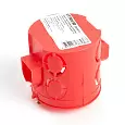 Подрозетники STEKKER EBX30-01-1, количество вводов: -, полипропилен, цвет красный, размер 68*68*62мм 49002 STEKKER