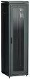 ITK Шкаф сетевой напольный 19" LINEA N 38U 600х600мм стеклянная передняя дверь, задняя металлическая LN05-38U66-GM ITK/ИТК
