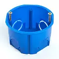 Подрозетники STEKKER EBX20-01-2, количество вводов: 8, полипропилен, цвет синий, размер 68*68*45мм. 39855 STEKKER