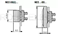 M22-DDL-S-X4/X5 Двойная кнопка с сигнальной лампой с обозначением + -, цвет белый/черный 218145 EATON