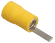 Наконечник плоский штыревой изолированный НпИш 4,0-6,0 желтый (100шт) UNL30-L23-A48 IEK/ИЭК