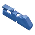 Изолятор на DIN-рейку синий полипропилен YIS22 IEK/ИЭК