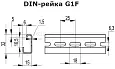 Дин-рейка перфорированная G1F, 32х15 мм. длина 2000 мм 24 м 02125 DKC/ДКС