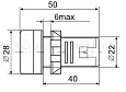 Лампа AD22DS(LED)матрица d22мм белый 110В AC/DC BLS10-ADDS-110-K01 IEK/ИЭК