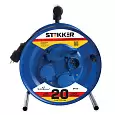 Удлинители STEKKER PRF02-41-20 , серия Professional, цвет черный, длина 20 м, количество розеток 4,  39784 STEKKER