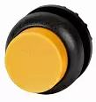 M22S-DRLH-Y Головка кнопки выступающая с фиксацией, с подсветкой, цвет желтый, черное лицевое кольцо 216801 EATON