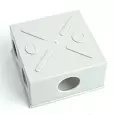 Распределительная коробка STEKKER EBX10-34-44, количество вводов: 6, полистирол, цвет светло-серый,  39994 STEKKER