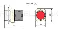 Кнопка управления NP2-BA42 без подсветки красная 1НЗ IP40 574843 CHINT