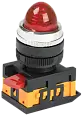 Лампа AL-22 сигнальная d22мм красный неон/240В цилиндр BLS20-AL-K04 IEK/ИЭК