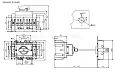 Выключатель-разъединитель реверсивный OptiSwitch DI-16-4C (4P,положение рукоятки I-0-II) 332085 KEAZ/КЭАЗ