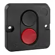 Пост кнопочный ПКЕ 612-2-У3-IP40 (красная, черная) 150760 KEAZ/КЭАЗ