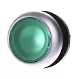 M22-DL-G Головка кнопки с подсветкой, без фиксации ,цвет зеленый 216927 EATON