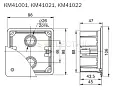 Коробка КМ41021 распаячная 92х92x45мм для полых стен (с саморезами, метал. лапки, с крышкой ) UKG11-092-092-040-M IEK/ИЭК