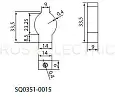 Клипса (держатель) для ламп Т8 (26мм) SQ0351-0015 TDM/ТДМ