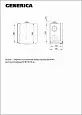 Коробка распаячная КМ для открытой проводки с откидной крышкой 80х80х50мм IP54 4 гермоввода (7035) G UKO31-080-080-050-K03-54G Generica