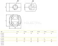 Зажим кабельный ответвительный У-870М (95-150/16-50 мм²) IP20 UKZ-ZO-870M IEK/ИЭК