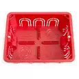 Коробка монтажная STEKKER EBX30-01-1-20-120, количество вводов: -, полистирол, цвет красный, размер  49005 STEKKER