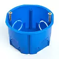 Подрозетники STEKKER EBX20-01-2, количество вводов: 8, полипропилен, цвет синий, размер 68*68*45мм. 39854 STEKKER