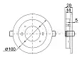 Светильник встраиваемый под лампу GX53 хром (10шт/упак) LUVB0-GX53-1-K23-10 IEK/ИЭК