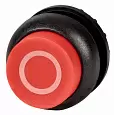 M22S-DRH-R-X0 Головка кнопки выступающая с фиксацией, цвет красный, черное лицевое кольцо 216676 EATON
