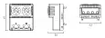 Сдвоенный термостат, диапазон температур для NC контакта: 10-50°C, дляNO: 20-80°C R5THRV13 DKC/ДКС