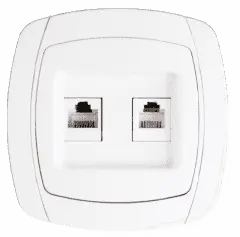 Rozetka RJ-45 +Phone Parig