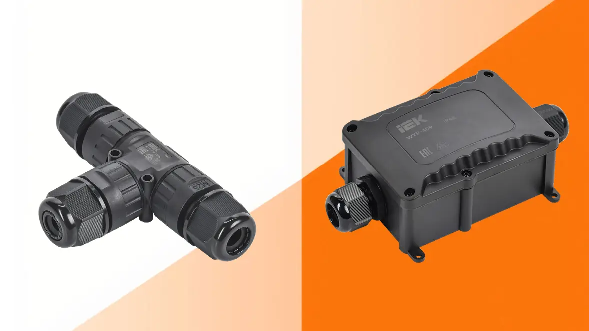 Коробки и коннекторы IP68 IEK - исключительная герметичность