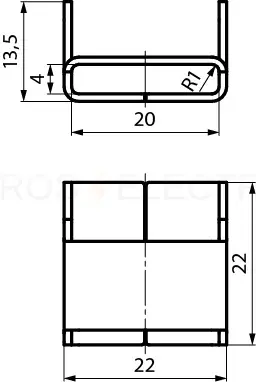 Скрепа (C 20) ВК 22200021 - Ros-Electric