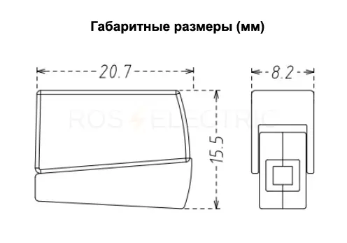 Строительно-монтажная клемма СМК 224-111（1.0-2.5мм²）HLT HLT ELECTRIC 081-31-01 - Ros-Electric