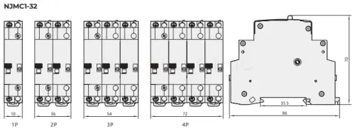 Импульсное реле NJMC1-32/1P AC230В (R) CHINT 657079 - Ros-Electric