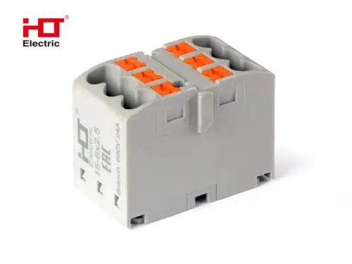 Распределительный Блок ПНК-15 отходящие провода 6x2.5мм2 HLT ELECTRIC 081-27-003 - Ros-Electric