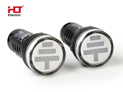 Лампа - Индикатор "Заземление", 24V AC/DC d22мм IP40 HLT ELECTRIC 085-06-402 - Ros-Electric