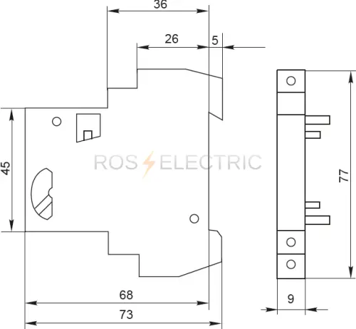 Аварийный контакт АК-47 EKF mdac-47 - Ros-Electric