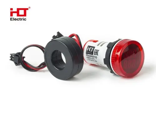 Индикатор значения тока и напряжения AD-22 (LED) d22мм красный IP54 HLT ELECTRIC 085-06-259 - Ros-Electric