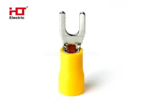 Наконечники НВИ 5.5-4 вилка 4-6мм желтый (уп./20 шт) HLT ELECTRIC 084-04-215 - Ros-Electric
