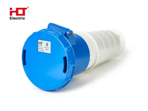 Розетка 233 переносная 2Р+РЕ 63А 230В IP54 HLT ELECTRIC 083-03-27 - Ros-Electric