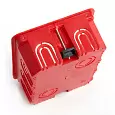 Коробка монтажная STEKKER EBX30-02-1-20-120, количество вводов: -, полистирол, цвет красный, размер  49008 STEKKER