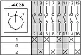 Кулачковый переключатель КПУ11-10/4028 (1-0-2 4р) SQ0715-0129 TDM/ТДМ