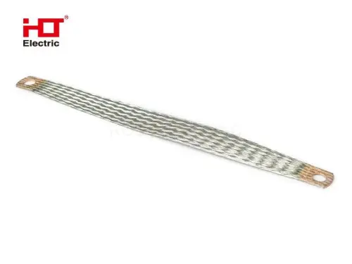 Шлейф заземления плоский луженый ПЗ 10-150 M6 (10шт./уп) HLT ELECTRIC 081-37-001 - Ros-Electric