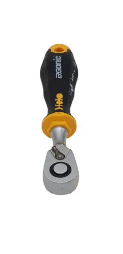 Набор бит SL/HEX/PH/PZ/Tx/SQ/SPANNER/BH/MS с трещоткой и отвертка с держателем бит ERGONIC в кейсе,  Felo 05783606 - Ros-Electric