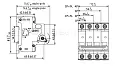 Автоматический выключатель NXB-63 1P 4A 6кА характеристика C 814011 CHINT
