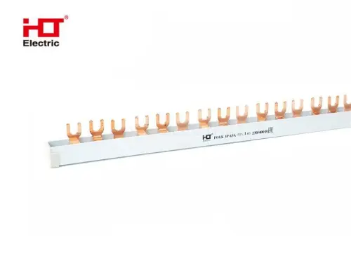 Шина соединительная типа FORK (вилка) 3Р 63А(дл.1м) HLT ELECTRIC 081-13-22 - Ros-Electric