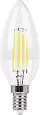 Лампа светодиодная филамент FERON LB-58, C35 (свеча), 5W 230V E14 6400К (дневной), рассеиватель проз 25574 FERON