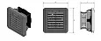 Фильтрующий вентилятор IP54 52 м3/ч 48 VDC NLV-1140 SILART