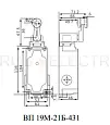 ВП 19М-21Б-431-67 У2.17, четырёхполюсный, рычаг с роликом, 3з+1р, IP67, выключатель путевой (ЭТ) ET506207 Электротехник