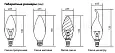 Лампа накаливания "Свеча на ветру" матовая 60 Вт-230 В Е14 SQ0332-0024 TDM/ТДМ